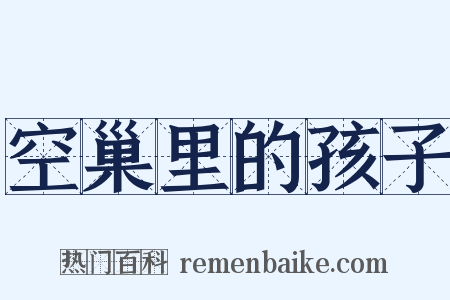 空巢里的孩子是什么意思的图片